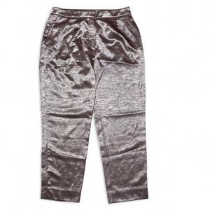 Zara Shimmery Metallic Trousers
